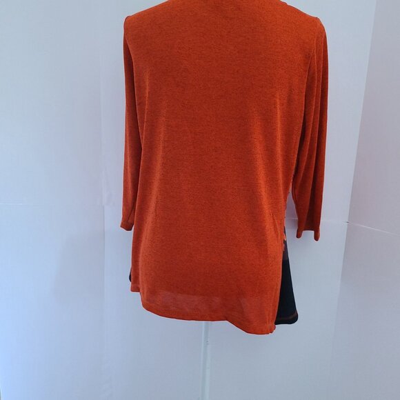 THOMAS & OLIVIA HALLOWEEN TOP /HAUNTED HOUSE EMBELLISHED/ SZ L/SPARKLE DETAIL - Picture 8 of 9